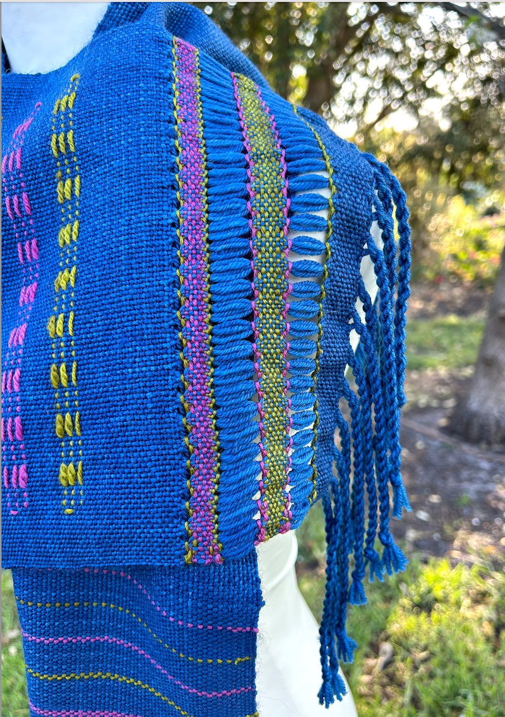 Rigid heddle loom pattern, The Stepping Up Scarf, PDF digital download, hand woven scarf