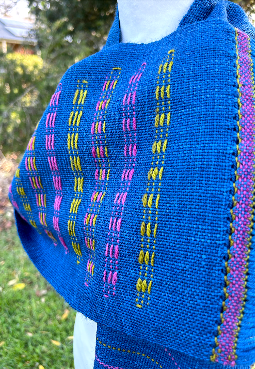 Rigid heddle loom pattern, The Stepping Up Scarf, PDF digital download, hand woven scarf