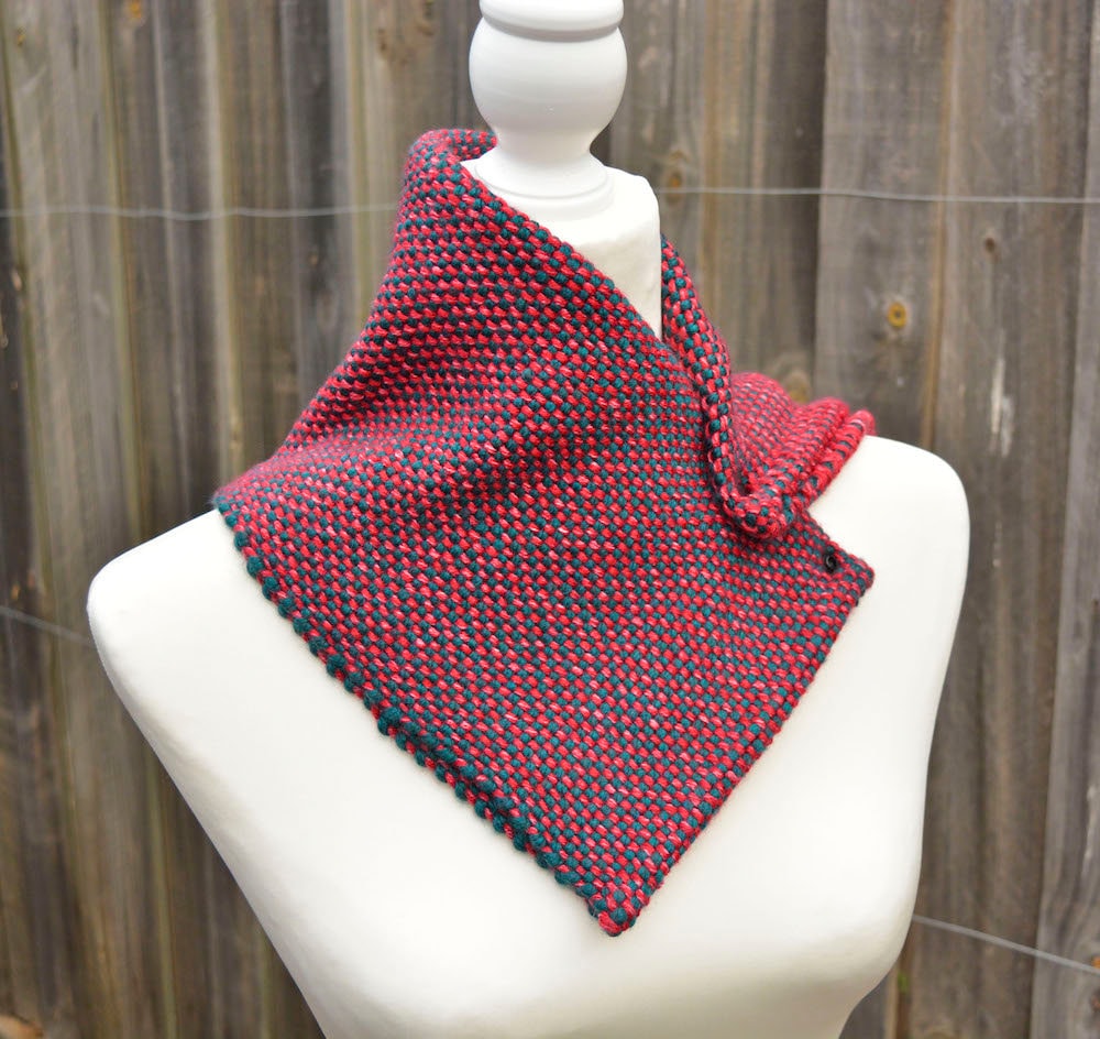 Rigid heddle weaving, Neck Warmers Two Ways, PDF digital download, rigid heddle loom, hand woven neck warmer