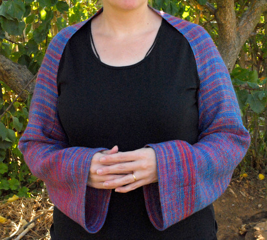 Rigid heddle weaving pattern, Hug me cardigan, PDF pattern, digital download, rigid heddle loom