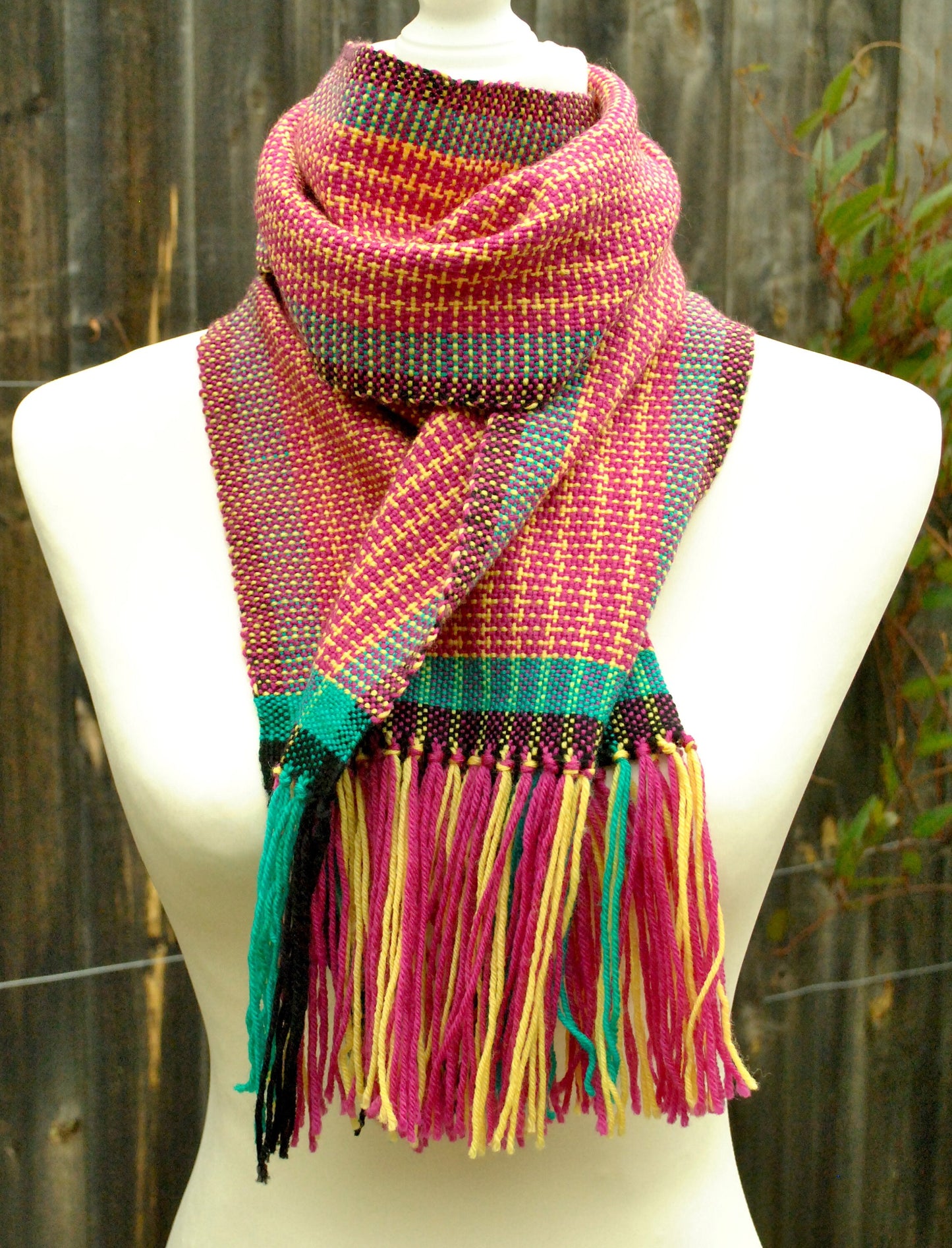 Rigid heddle weaving pattern, Candy Store Scarf, PDF digital download, rigid heddle loom, hand woven scarf