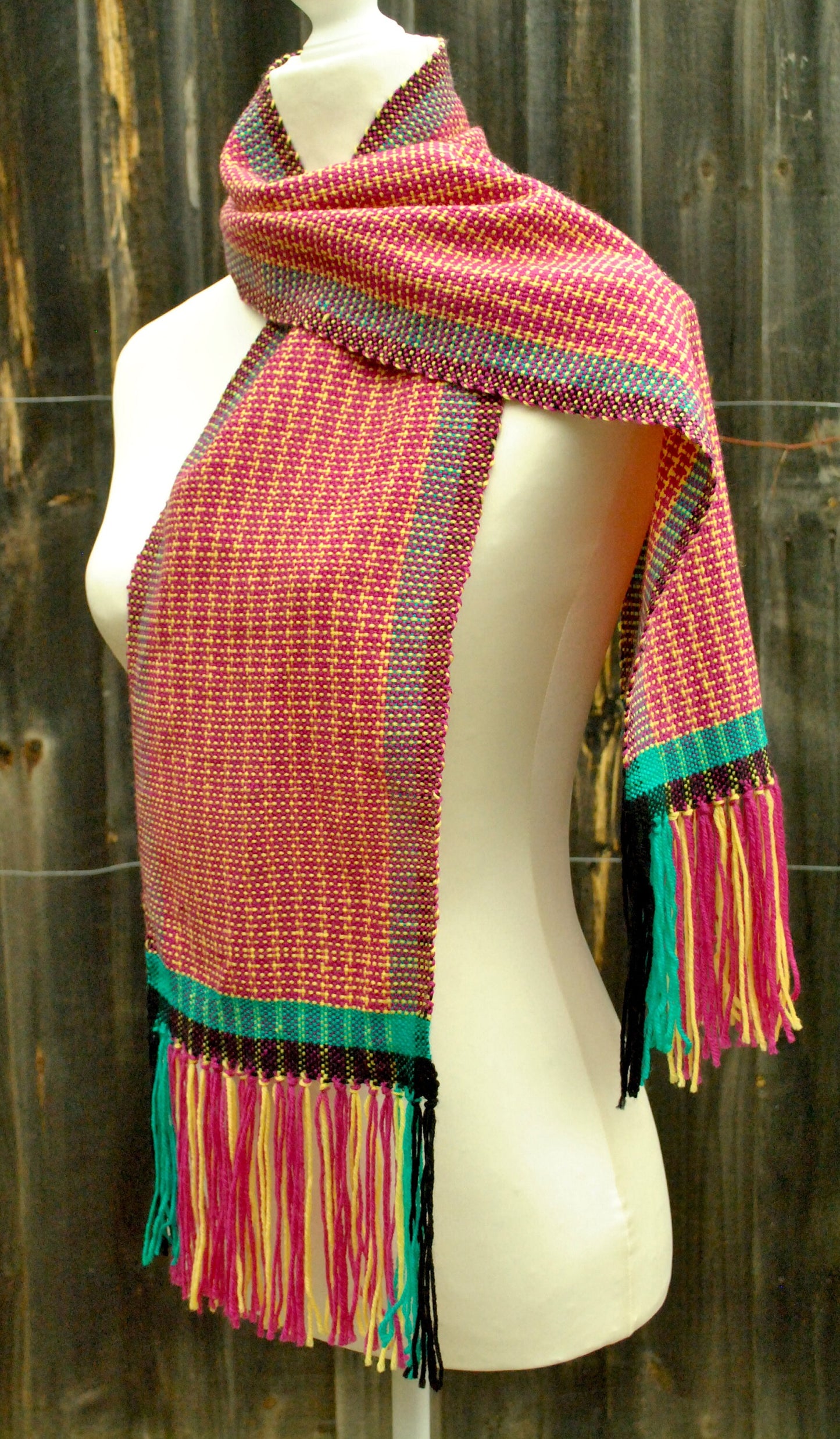 Rigid heddle weaving pattern, Candy Store Scarf, PDF digital download, rigid heddle loom, hand woven scarf