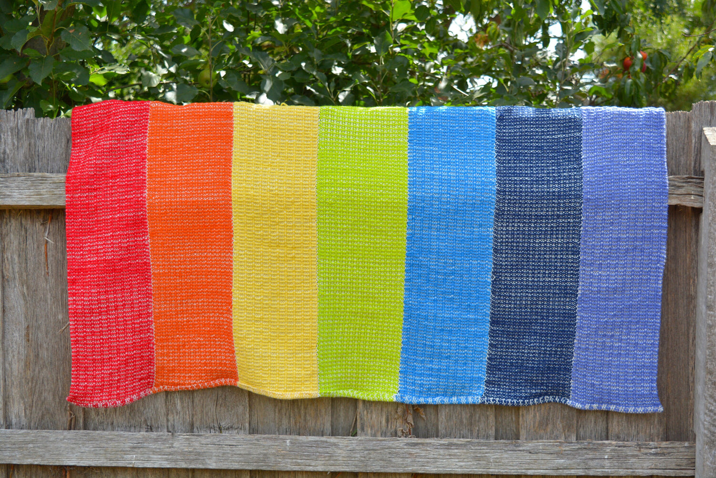 Rigid heddle weaving pattern, Rainbow Lap Blanket, PDF digital download, rigid heddle loom, hand woven blanket