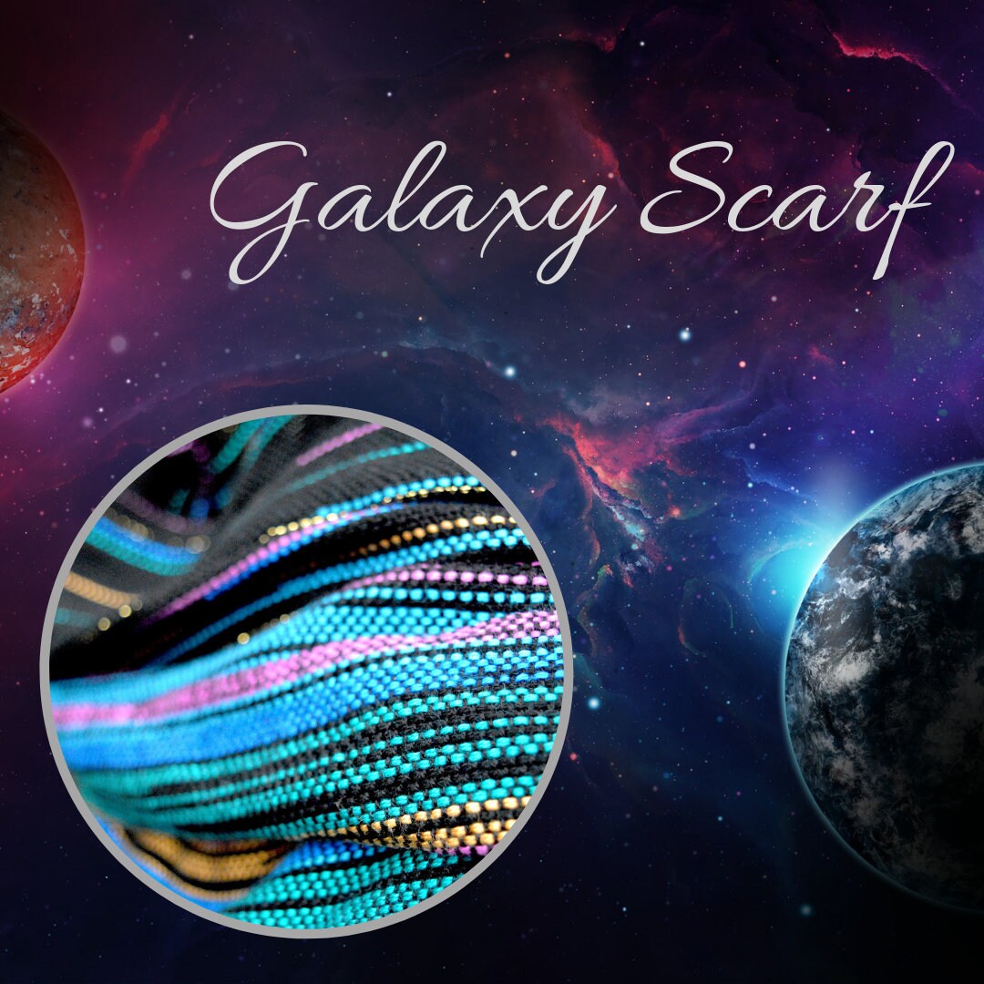 Rigid heddle weaving, Galaxy Scarf, PDF digital download, rigid heddle loom pattern, hand woven scarf