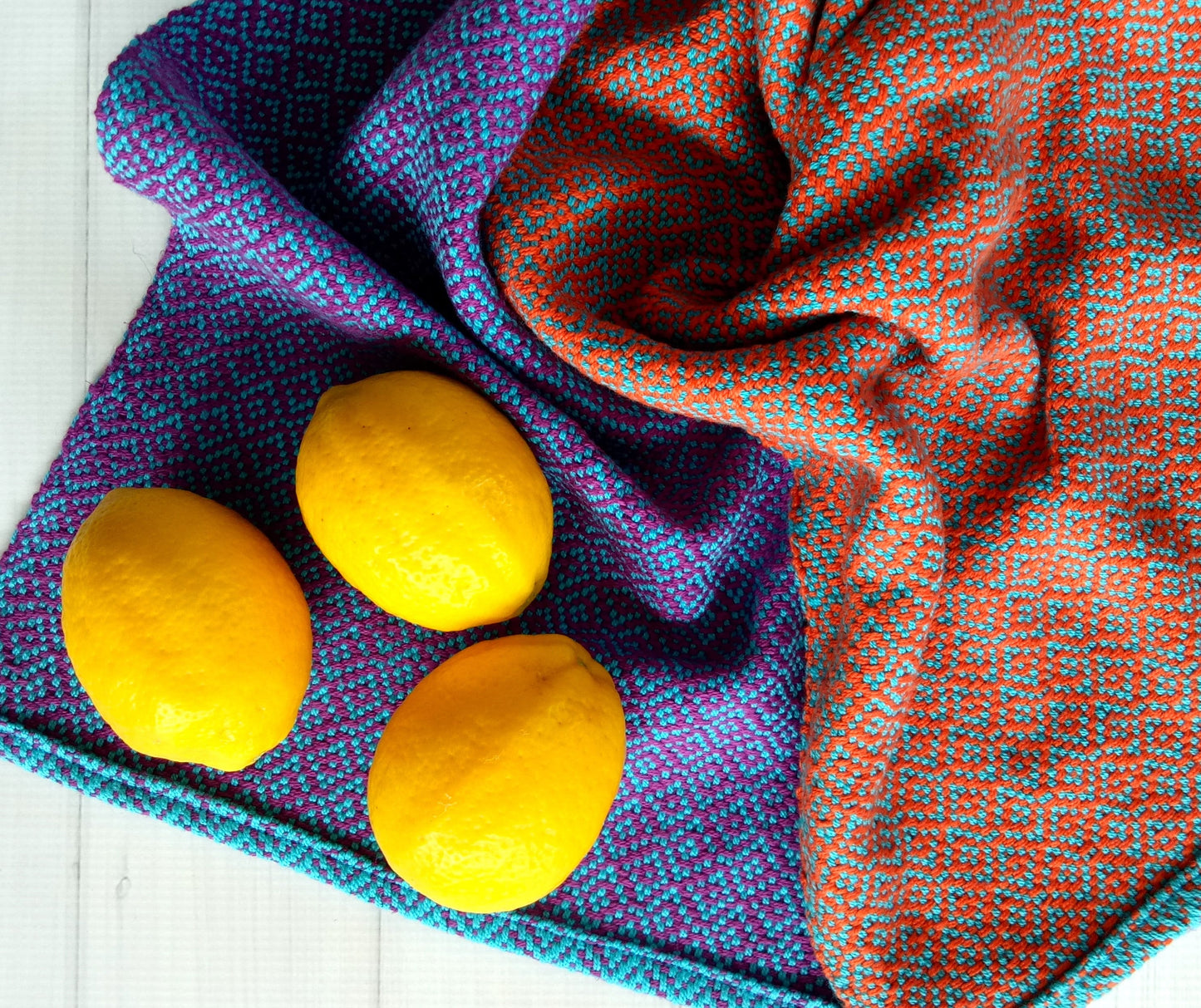 Rigid heddle weaving pattern, Diamond Stripe Towels, PDF pattern digital download, kitchen towels