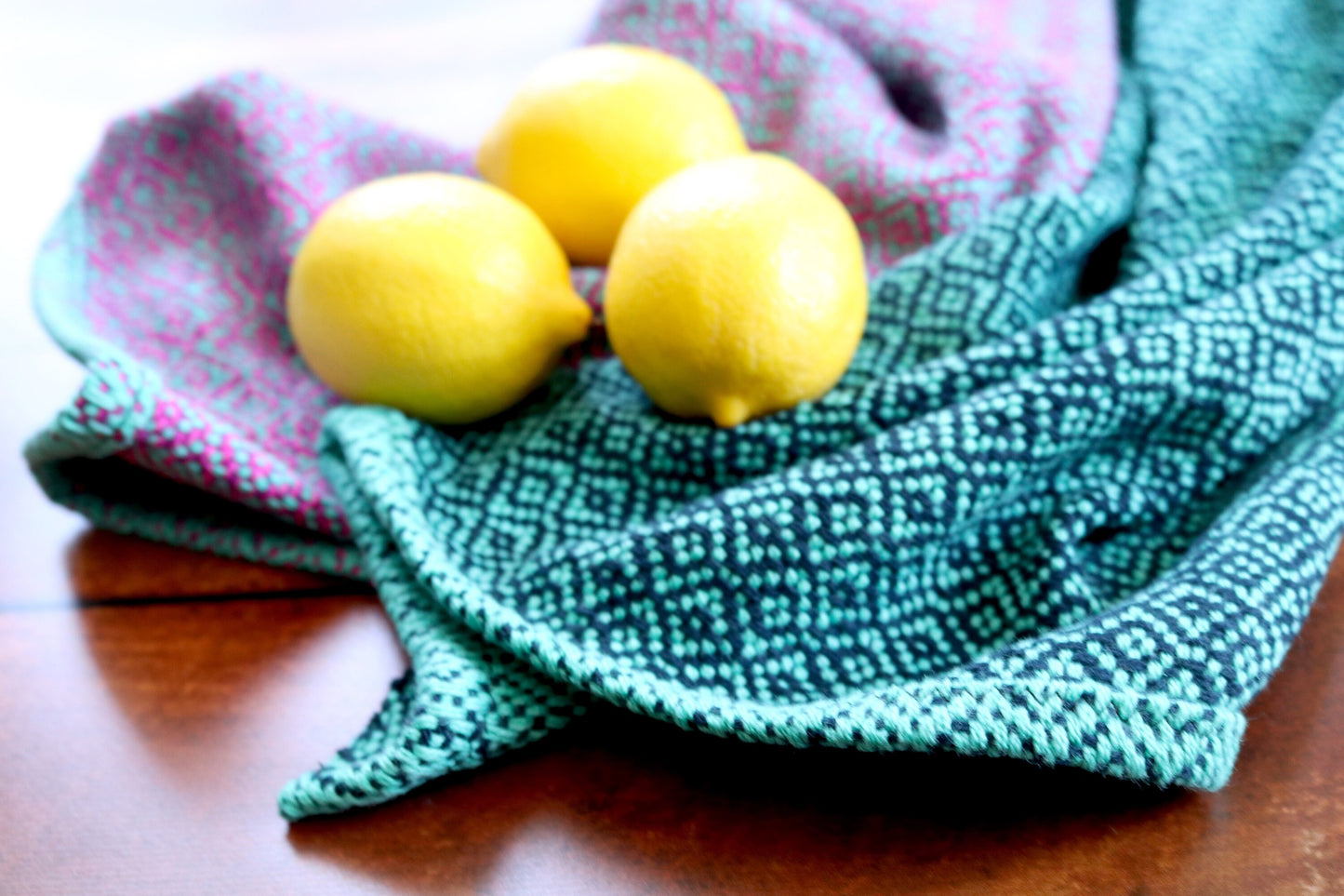 Rigid heddle weaving pattern, Diamond Stripe Towels, PDF pattern digital download, kitchen towels