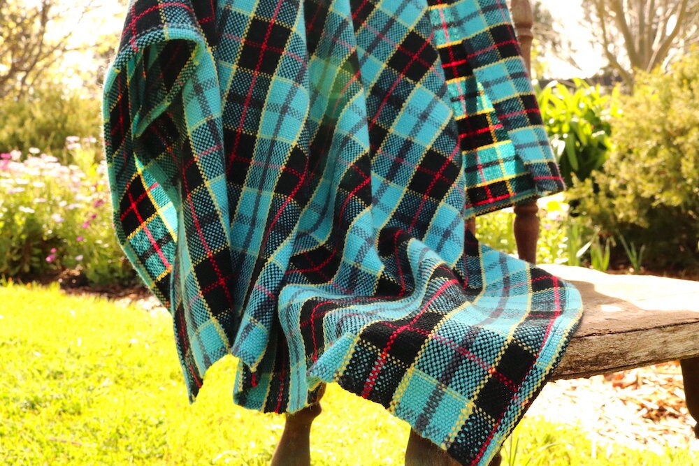 Rigid heddle weaving book, Plaid Double Width Booklet, PDF digital download, weaving pattern, hand woven blanket