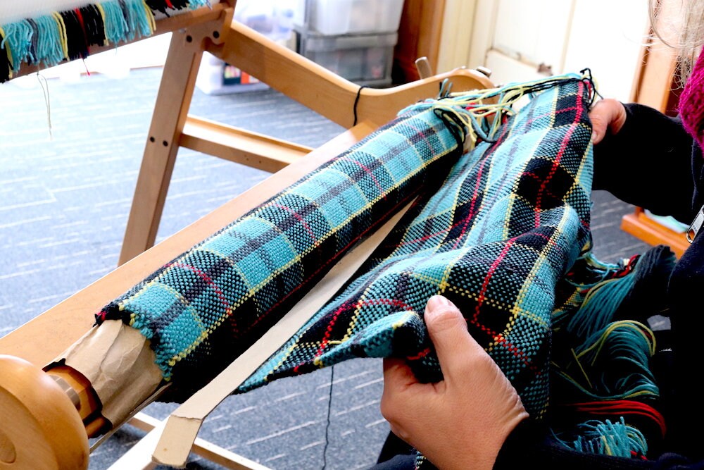 Rigid heddle weaving book, Plaid Double Width Booklet, PDF digital download, weaving pattern, hand woven blanket