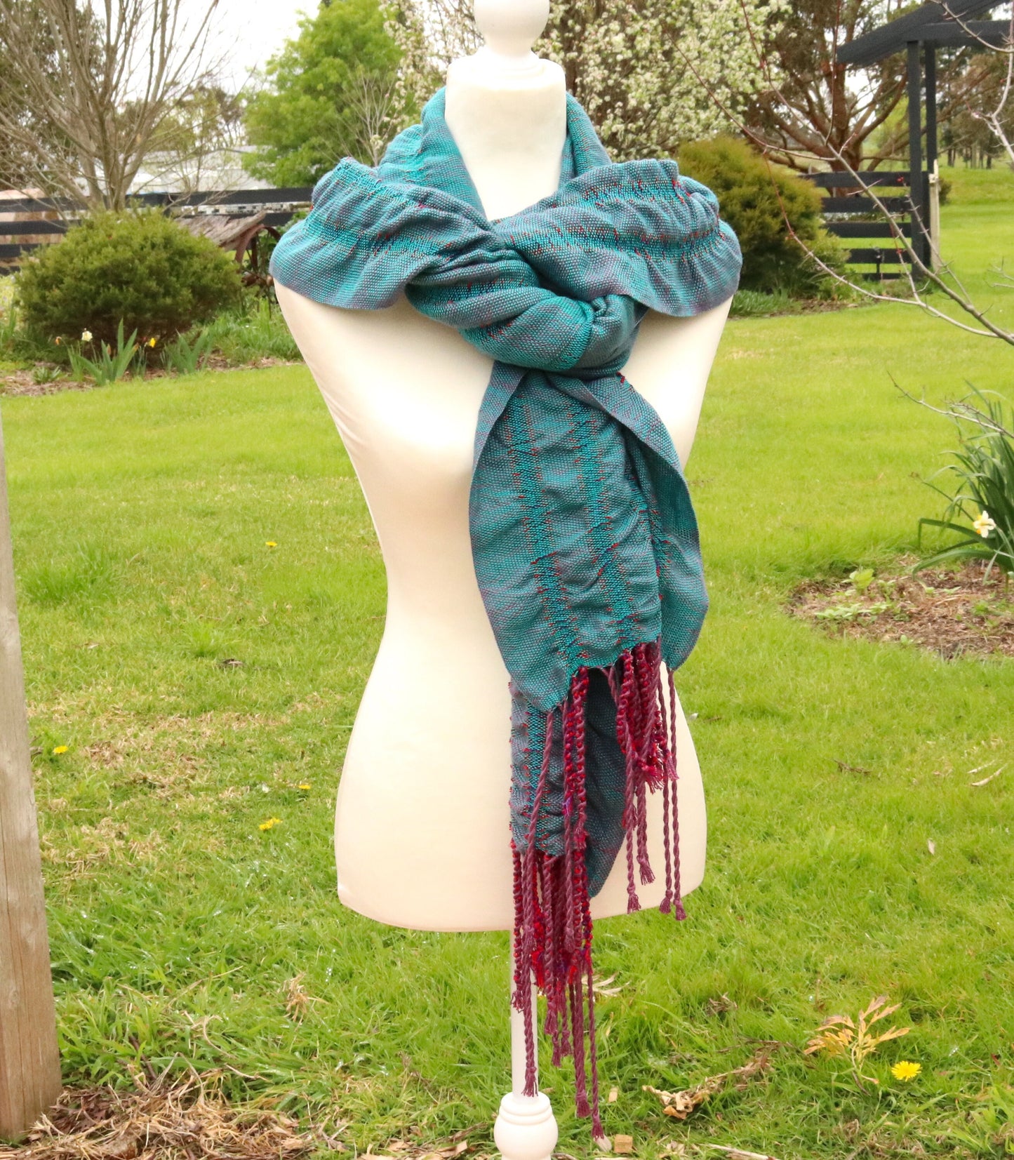 Rigid heddle weaving pattern, Cheryl's Wrap, PDF digital download, hand woven wrap