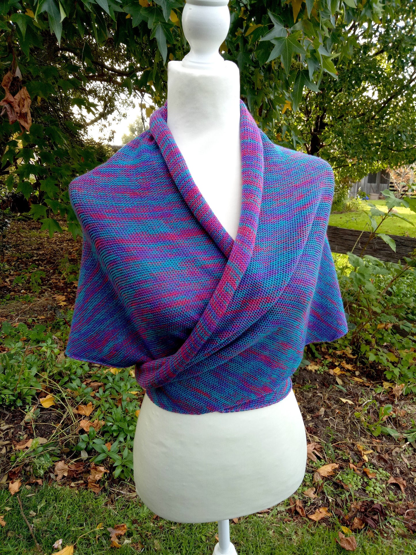 Knitting machine pattern, Triangle Shawl, PDF digital download