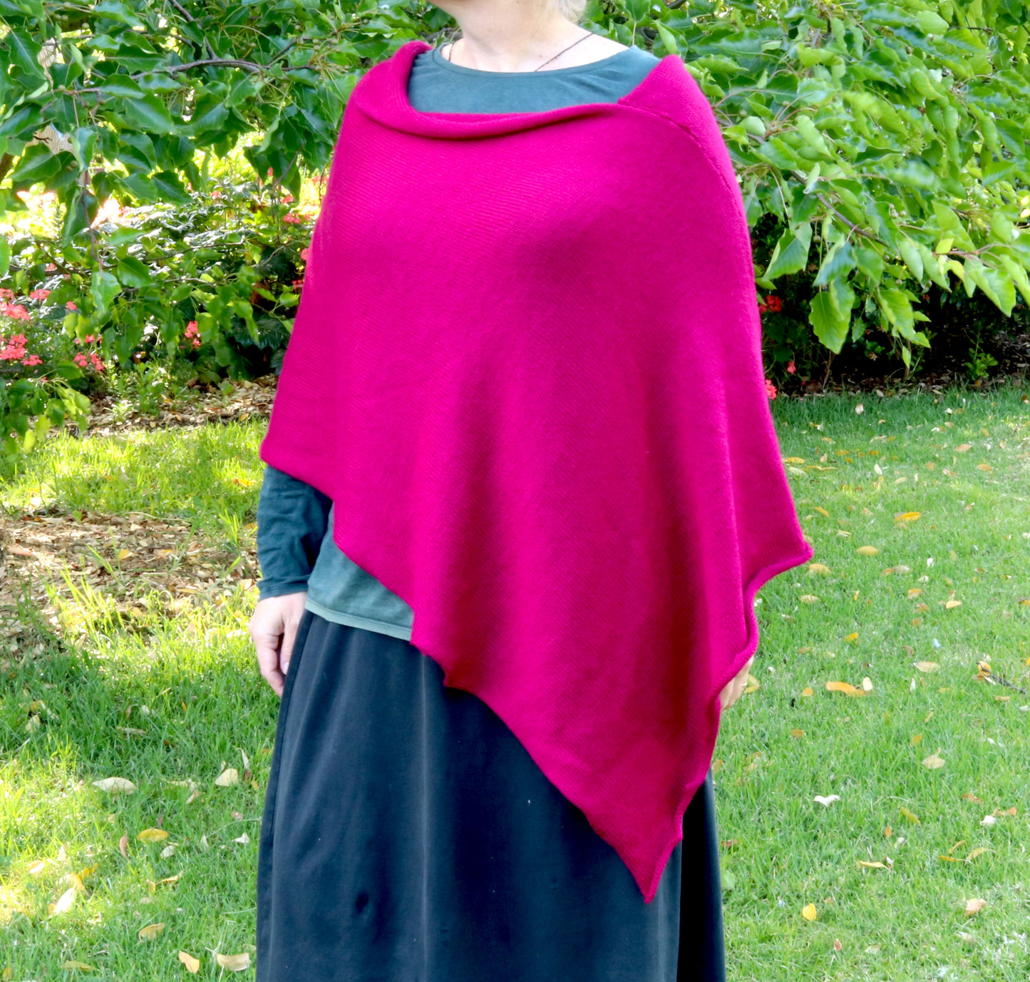 Knitting machine pattern, Slouchy Poncho, PDF digital download