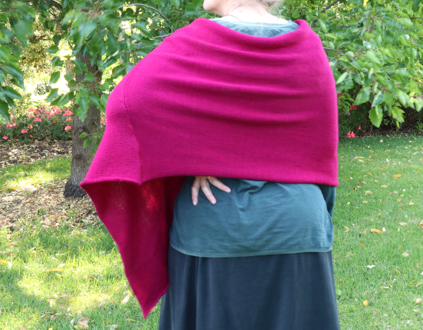 Knitting machine pattern, Slouchy Poncho, PDF digital download