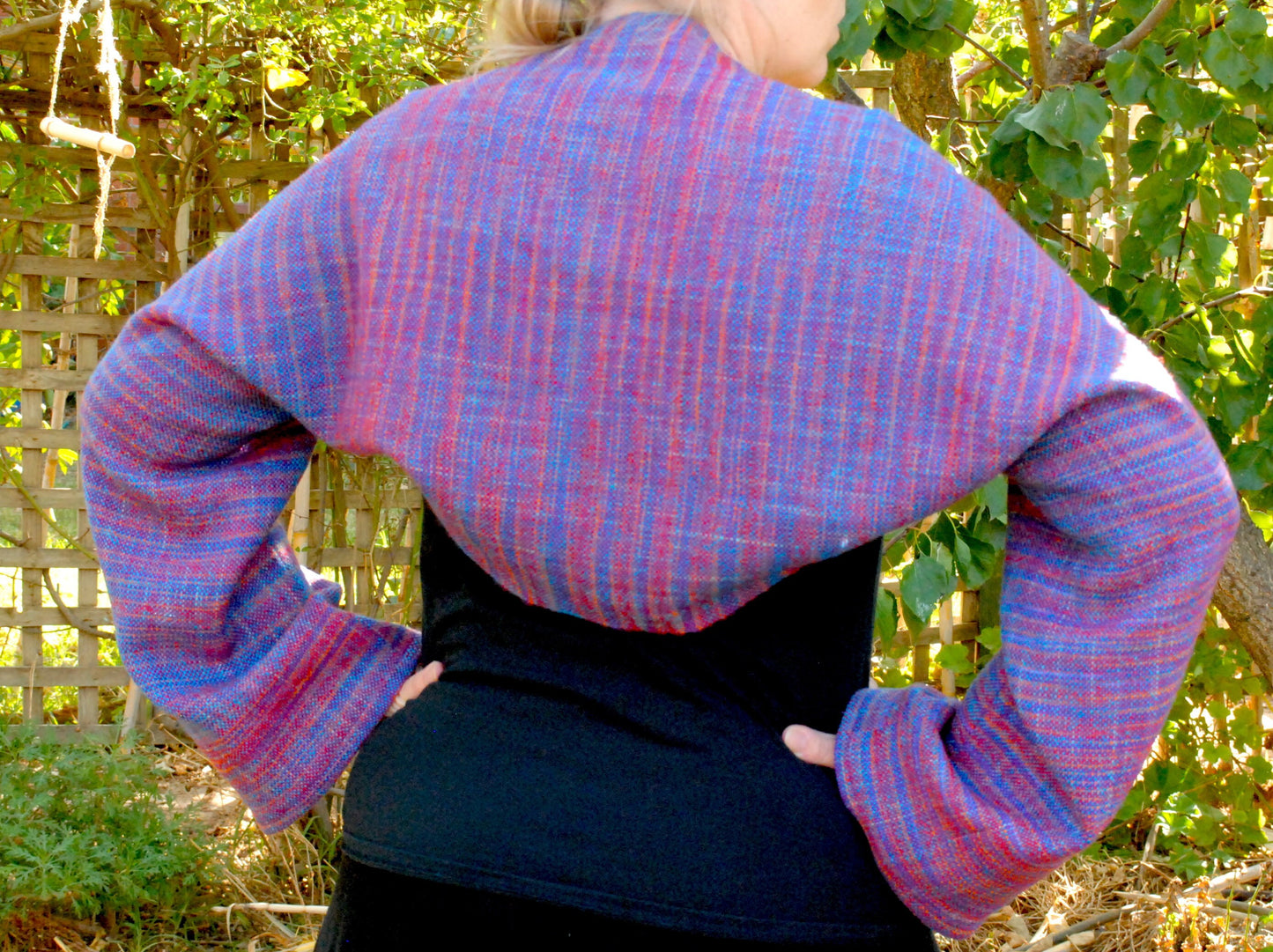 Rigid heddle weaving pattern, Hug me cardigan, PDF pattern, digital download, rigid heddle loom