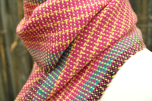 Rigid heddle weaving pattern, Candy Store Scarf, PDF digital download, rigid heddle loom, hand woven scarf