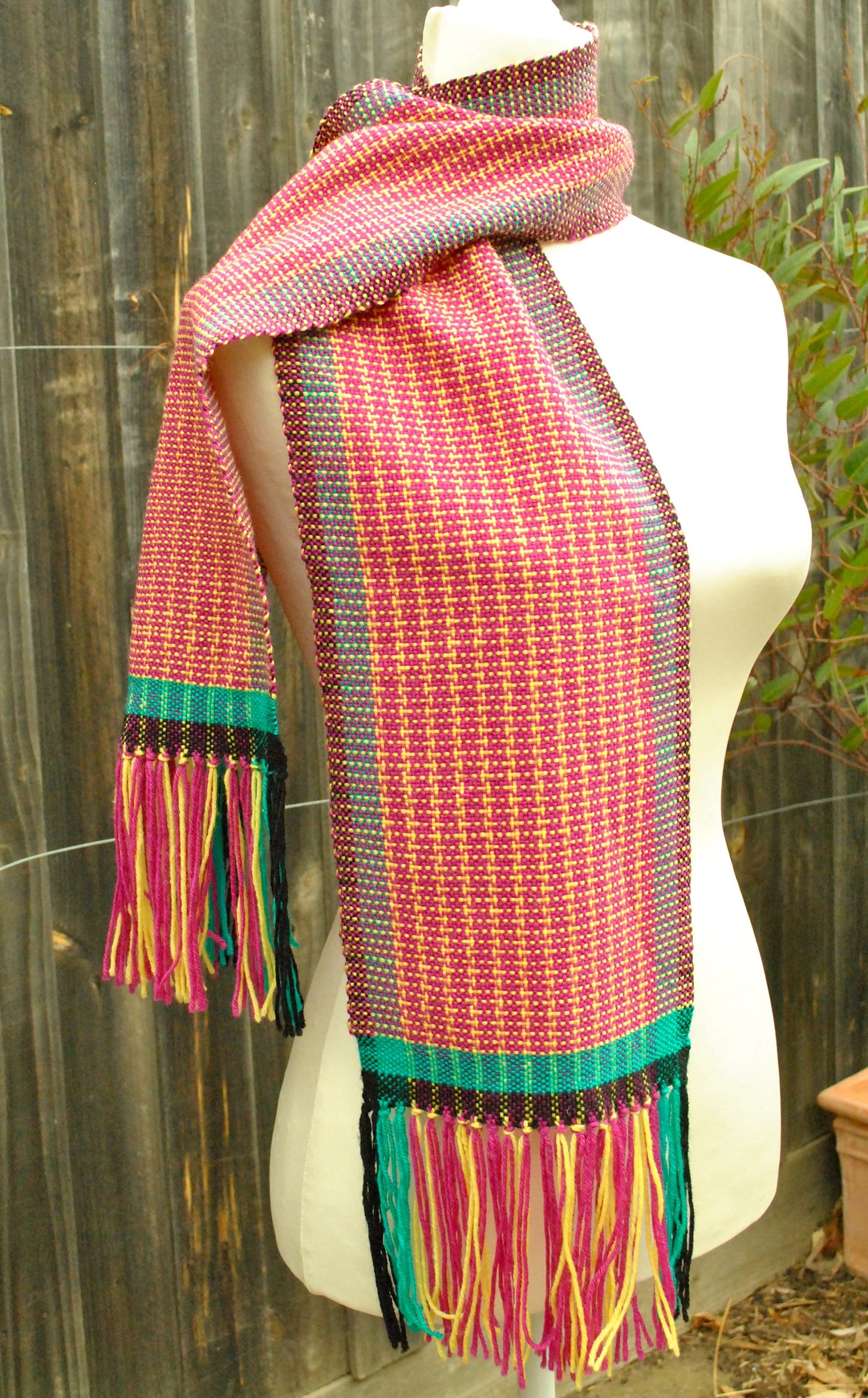 Rigid heddle weaving pattern, Candy Store Scarf, PDF digital download, rigid heddle loom, hand woven scarf