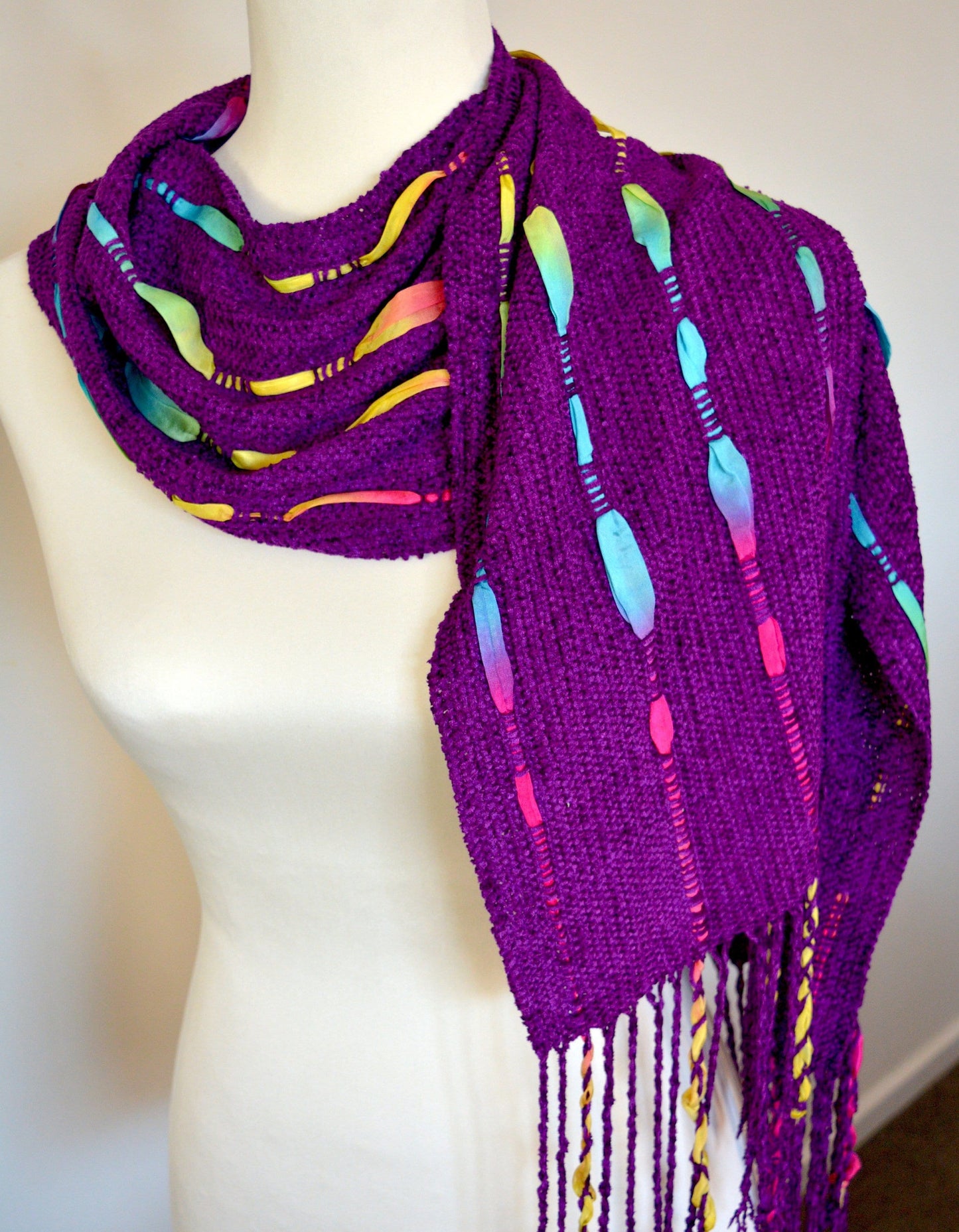 Rigid heddle weaving pattern, The Maria Scarf, PDF pattern, digital download, scarf pattern