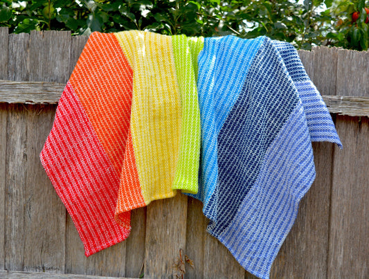 Rigid heddle weaving pattern, Rainbow Lap Blanket, PDF digital download, rigid heddle loom, hand woven blanket