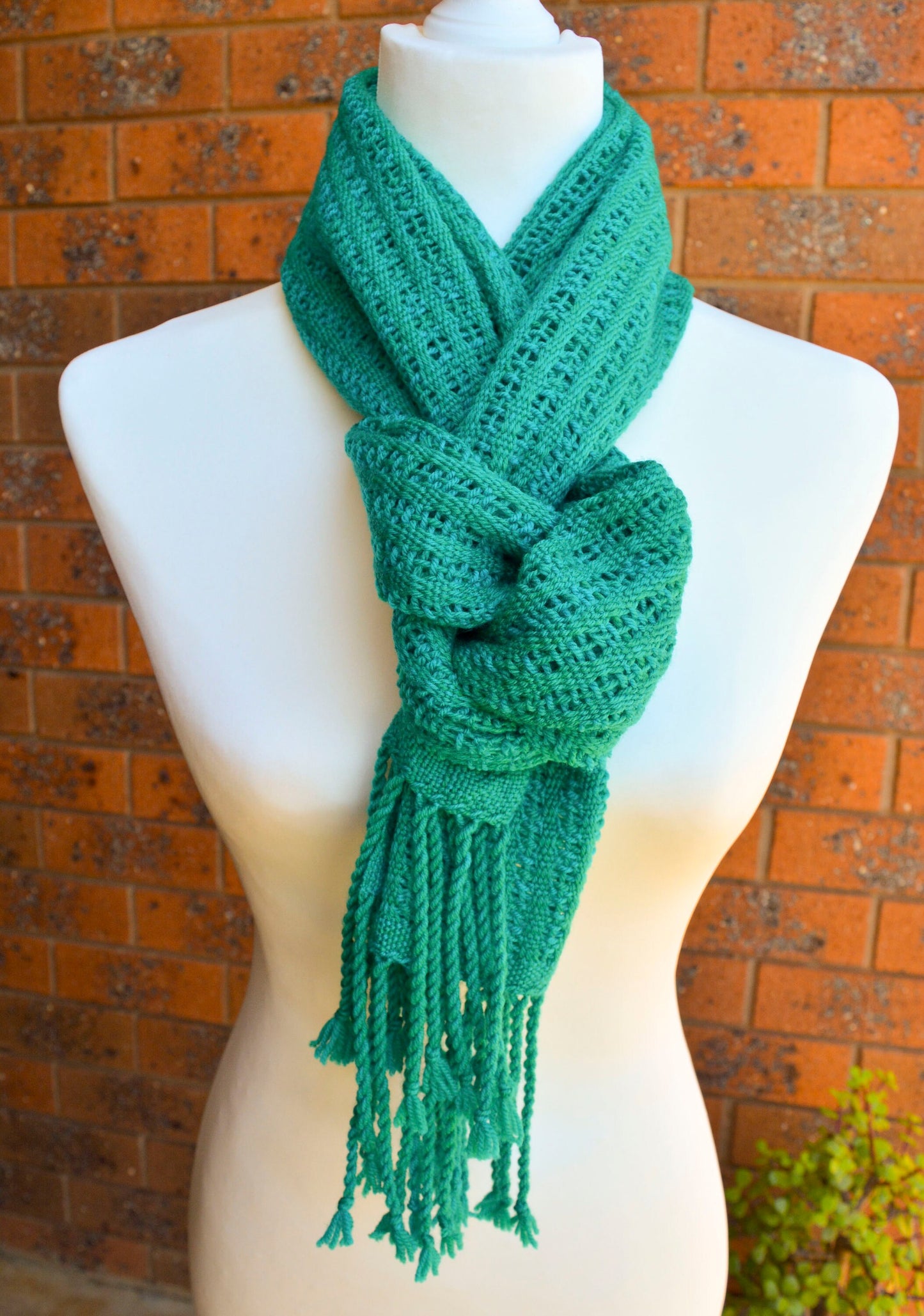 Rigid heddle weaving pattern, The Garden Path Scarf, PDF digital download, scarf pattern