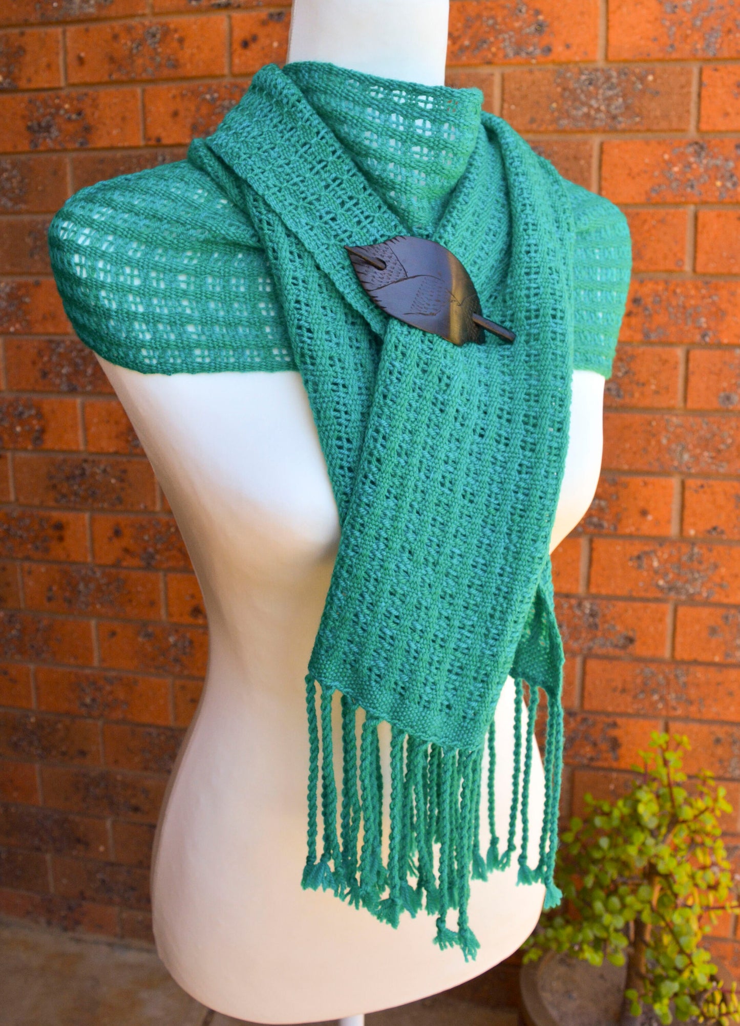 Rigid heddle weaving pattern, The Garden Path Scarf, PDF digital download, scarf pattern