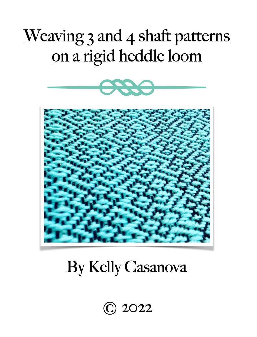 Rigid Heddle Weaving ebook, Weaving 3 and 4 Shaft Patterns, PDF digital download