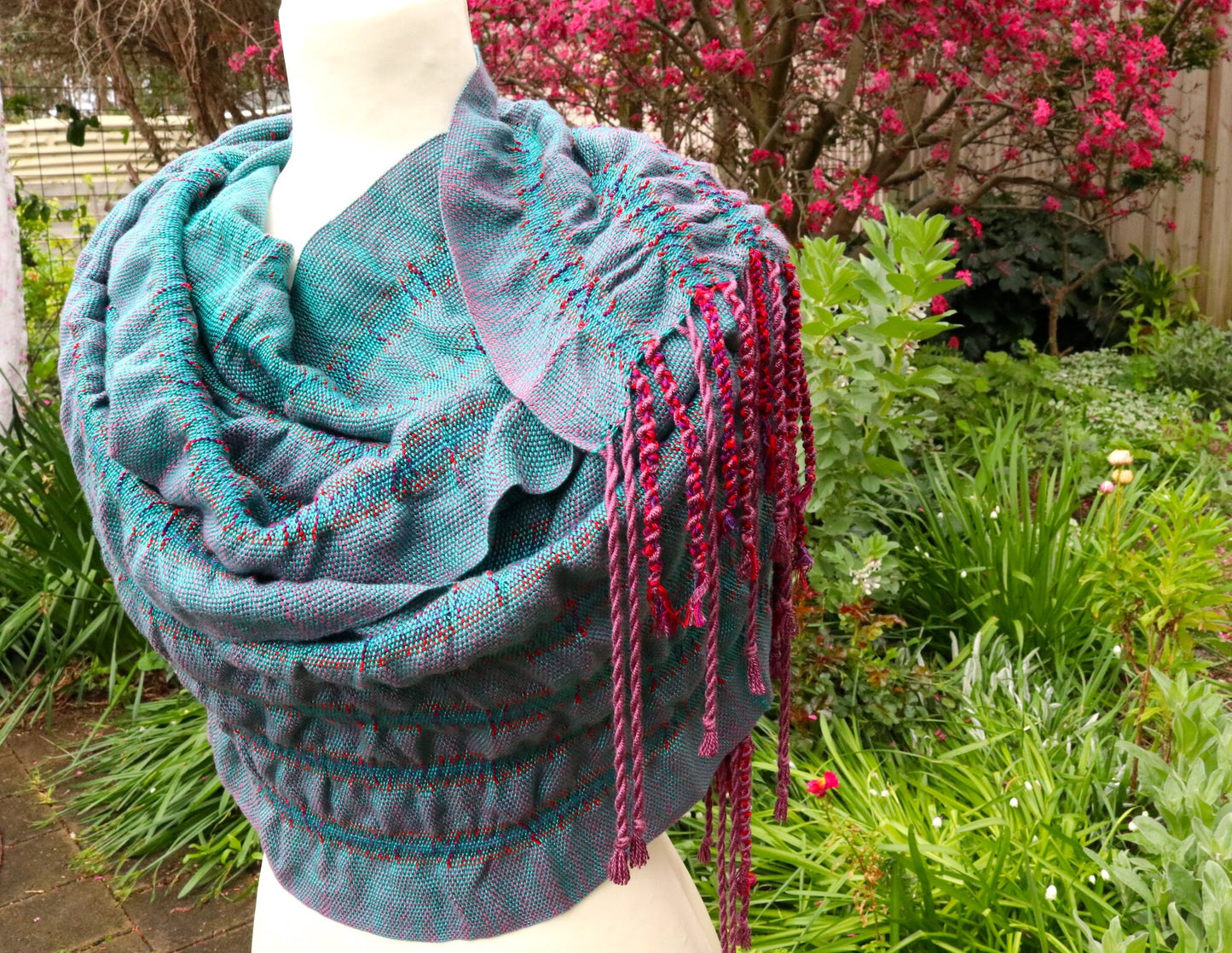 Rigid heddle weaving pattern, Cheryl's Wrap, PDF digital download, hand woven wrap