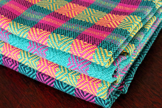 Floor or table loom weaving pattern, Bright & Beautiful Towels, PDF pattern digital download, kitchen towels