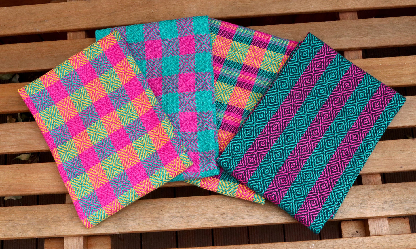 Floor or table loom weaving pattern, Bright & Beautiful Towels, PDF pattern digital download, kitchen towels